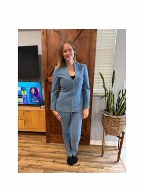 Vintage Y2K Escada Denim and Studded Suit Set